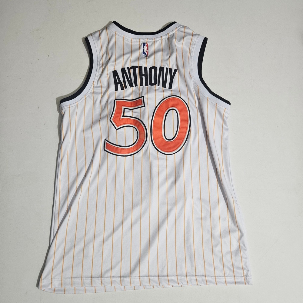 Nike Orlando Magic Cole Anthony 50 City Edition Jersey White Orange Mens 52 XL - Picture 2 of 7